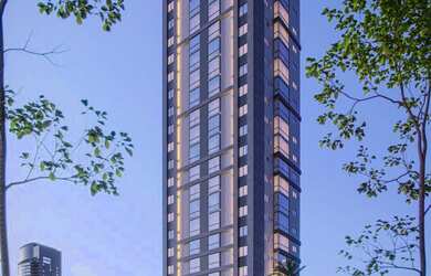 Imagem: A kitnet possui 1 Dormitório, 1 Suíte, 1 Banheiro, 1 Vaga