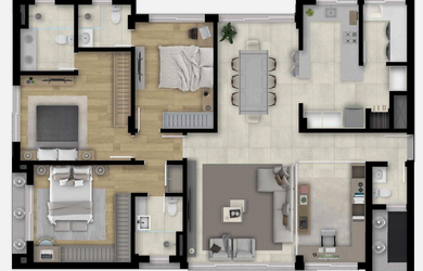 Imagem 16: Apartamento Padrão, 3 dormitórios na Rua Doutor Dias De Carvalho