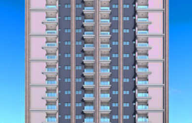 Imagem: O apartamento possui 2 Dormitórios, 1 Suíte, 2 Banheiros