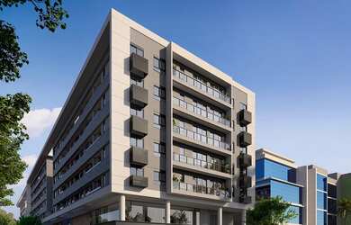 Imagem: O apartamento possui 1 Dormitório, 1 Suíte, 2 Banheiros, 1