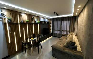 Imagem: O apartamento e possui 3 Dormitórios, 1 Suíte, 3 Banheiros