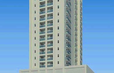 Imagem: O quarto possui 1 Dormitório, 1 Banheiro, 1 Vaga na garagem