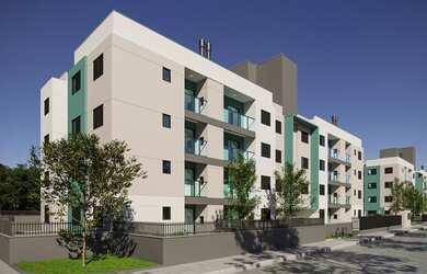 Imagem: O apartamento possui 2 Dormitórios, 1 Banheiro, 1 Vaga na garagem