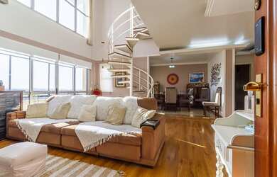 Imagem: O apartamento na cobertura possui 4 Dormitórios, 3 Suítes