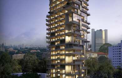 Imagem: O studio possui 1 Dormitório, 1 Suíte, 1 Banheiro, 1 Vaga