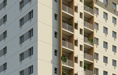 Imagem: O apartamento possui 2 Dormitórios, 1 Suíte, 2 Banheiros