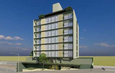 Imagem: O studio possui 1 Dormitório, 1 Banheiro, 27m² de Área e