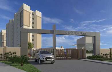 Imagem: O apartamento possui 2 Dormitórios, 1 Banheiro, 1 Vaga na garagem