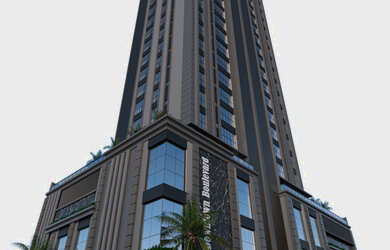 Imagem: O apartamento possui 1 Dormitório, 1 Suíte, 2 Banheiros, 1