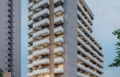 Imagem: O studio possui 1 Dormitório, 1 Banheiro, 25m² de Área e