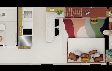 Imagem 12: Nurban Campo Belo. Piscina, 1 Banheiroe1 Dormitório