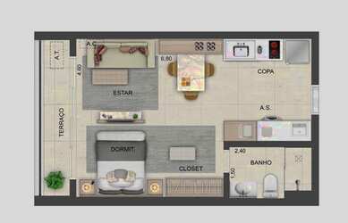 Imagem 6: APARTAMENTO RESIDENCIAL em São Paulo - SP, Brooklin Paulista