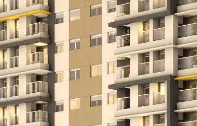 Imagem: O apartamento possui 2 Dormitórios, 1 Suíte, 2 Banheiros