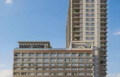 Imagem: O studio possui 1 Dormitório, 1 Banheiro, 22m² de Área e