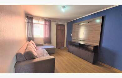 Imagem: O apartamento possui 2 Dormitórios, 1 Banheiro, 1 Vaga na garagem