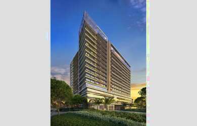 Imagem: O apartamento possui 1 Dormitório, 1 Suíte, 2 Banheiros, 1