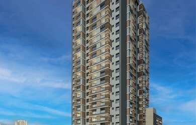 Imagem: O apartamento possui 1 Dormitório, 1 Suíte, 2 Banheiros, 1