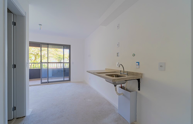 Imagem: O apartamento possui 1 Dormitório, 1 Banheiro e 24m² de Área