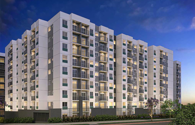 Imagem: O apartamento possui 2 Dormitórios, 1 Banheiro e 40m² de Área