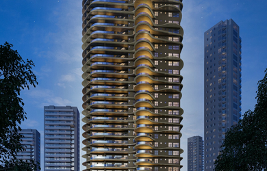 Imagem: O apartamento na cobertura possui 4 Dormitórios, 4 Suítes