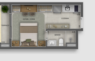 Imagem 10: 1 dormitório na Rua Martins