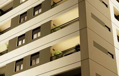 Imagem: O apartamento possui 2 Dormitórios, 1 Banheiro, 1 Vaga na garagem