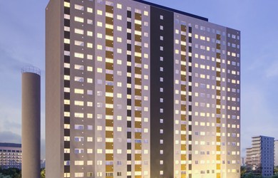 Imagem: O apartamento possui 2 Dormitórios, 1 Banheiro e 35m² de Área