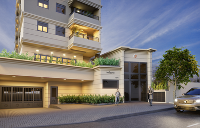 Imagem: O apartamento possui 2 Dormitórios, 1 Suíte, 2 Banheiros