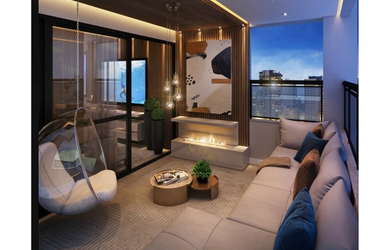 Imagem: O apartamento possui 2 Dormitórios, 2 Suítes, 2 Banheiros