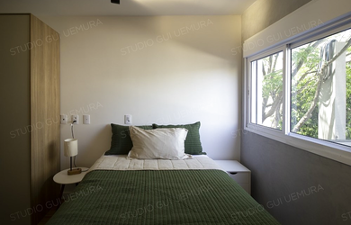 Imagem: O apartamento possui 1 Dormitório, 1 Banheiro e 27m² de Área