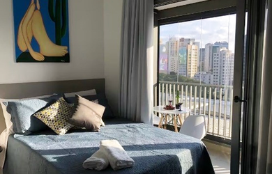 Imagem: O apartamento possui 1 Dormitório, 1 Suíte, 1 Banheiro, 22m²