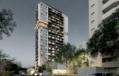 Imagem: O apartamento possui 2 Dormitórios, 1 Banheiro e 47m² de Área