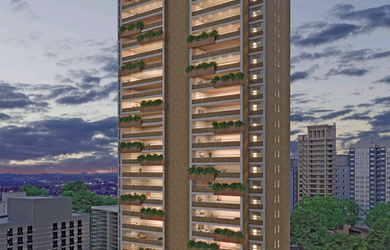 Imagem: O apartamento possui 4 Dormitórios, 4 Suítes, 6 Banheiros