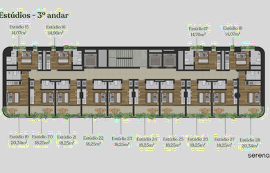 Imagem 11: STUDIO a venda em CERQUEIRA CESAR com 18,25 m2 , 1 dorm, sem vaga, para SET 2026, esperan