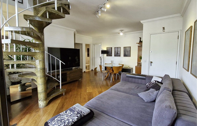 Imagem: O apartamento na cobertura possui 2 Dormitórios, 1 Suíte