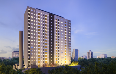 Imagem: O apartamento possui 2 Dormitórios, 1 Banheiro e 35m² de Área