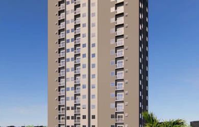 Imagem: O apartamento possui 2 Dormitórios, 1 Banheiro, 1 Vaga na garagem