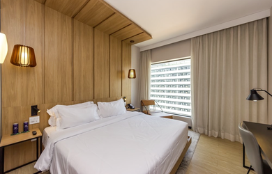 Imagem: O apartamento possui 1 Dormitório, 1 Banheiro, 24m² de Área