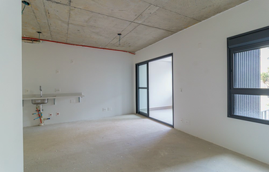 Imagem: O studio possui 1 Dormitório, 1 Banheiro, 1 Vaga na garagem