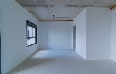 Imagem: O apartamento possui 1 Dormitório, 1 Banheiro, 1 Vaga na garagem