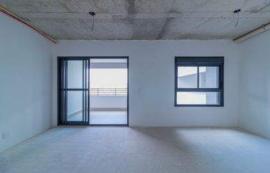 Imagem: O apartamento possui 1 Dormitório, 1 Banheiro, 1 Vaga na garagem