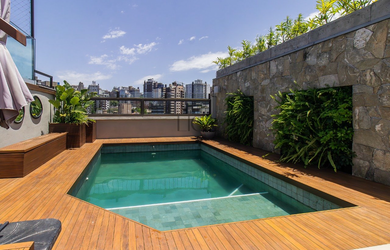 Imagem: O apartamento na cobertura possui 3 Dormitórios, 1 Suíte