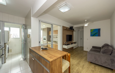 Imagem: O apartamento possui 2 Dormitórios, 1 Suíte, 2 Banheiros