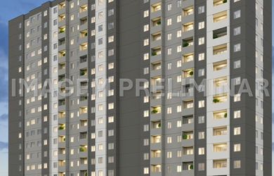 Imagem: O apartamento possui 2 Dormitórios, 1 Banheiro, 37m² de Área
