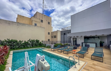 Imagem: O apartamento possui 1 Dormitório, 1 Banheiro, 23m² de Área