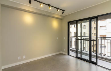 Imagem: O apartamento possui 1 Dormitório, 1 Banheiro, 23m² de Área