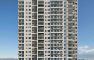 Imagem: O apartamento possui 2 Dormitórios, 1 Suíte, 2 Banheiros