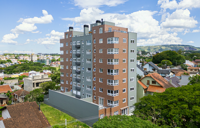 Imagem: O apartamento possui 2 Dormitórios, 1 Suíte, 2 Banheiros