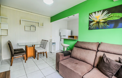 Imagem: O apartamento possui 1 Dormitório, 1 Banheiro, 38m² de Área