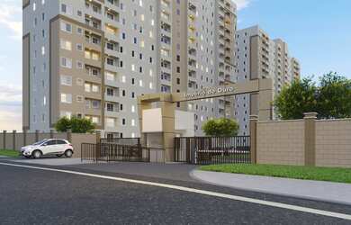 Imagem: O apartamento possui 2 Dormitórios, 1 Suíte, 2 Banheiros